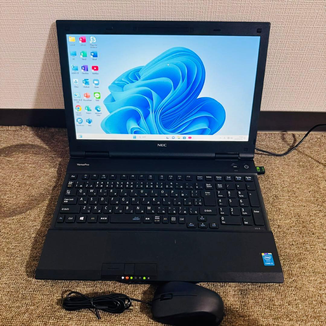 S284 NECノートパソコン i5メモリ8G高速Windows11オフィス付き - メルカリ