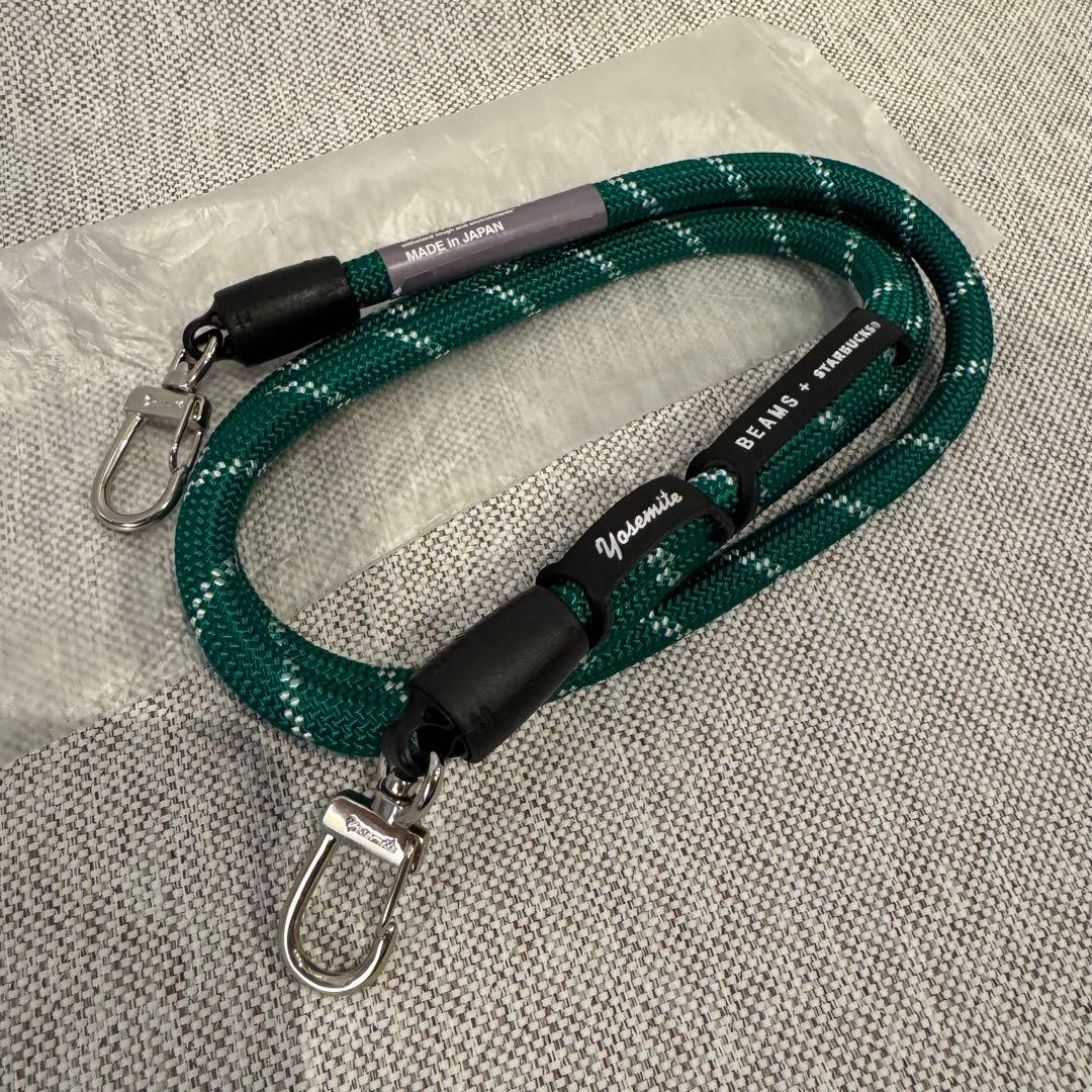 スターバックス BEAMS YOSEMITE STRAP ストラップ　グリーン YOSEMITE MOBILE STRAP/STARWARS EDITION/GREENヨセミテストラップ