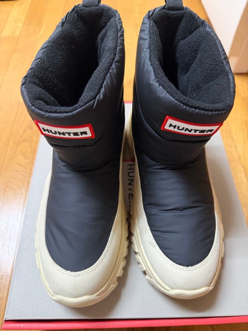 HUNTER ブラックショートブーツ 24㎝ UK5 、US7、EU38 新品 ショート