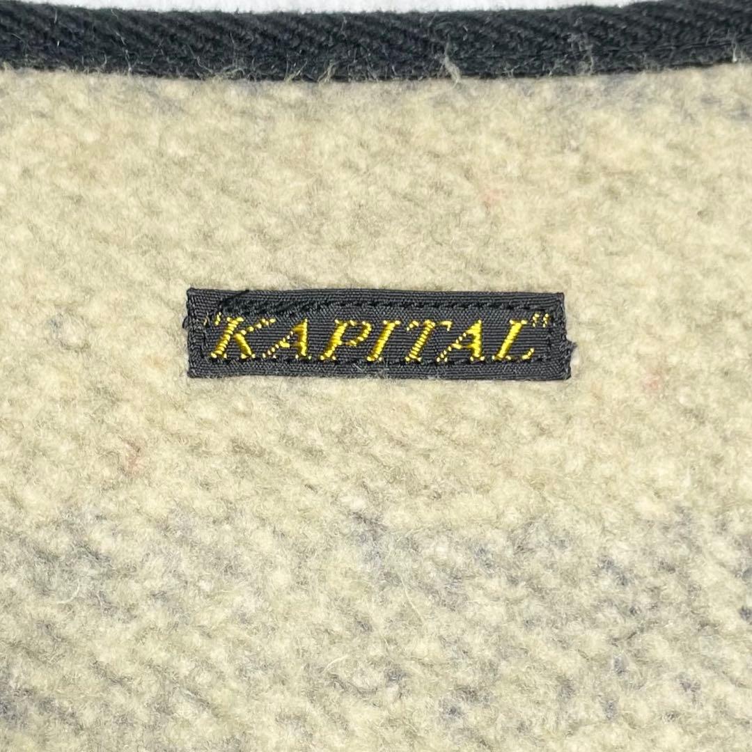 キャピタル ビーチベスト・ボーダー・ネップライニング・L・裏毛