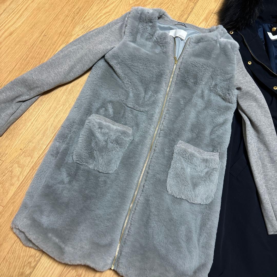 新品タグ付き vicky ライナー3way モッズコート 0 ネイビー