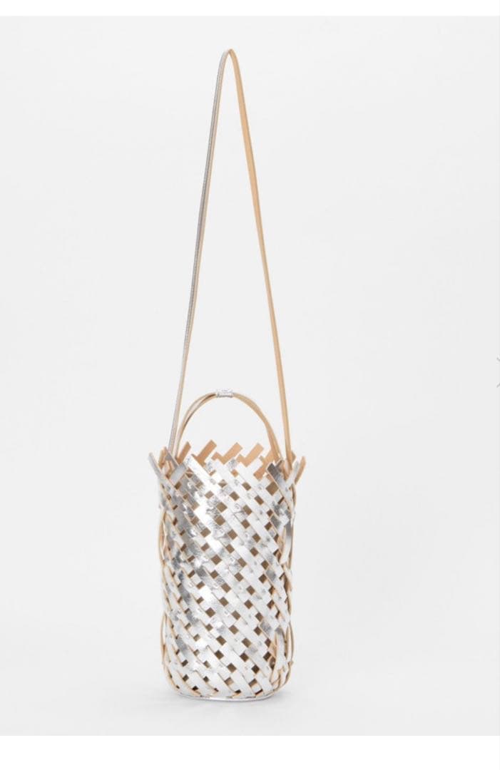 メアリ オル ターナ KAGO SHOULDER バッグ シルバー MARY AL TERNAのKAGO メッシュ トートバッグ｜送料無料|BLACK | DANJO