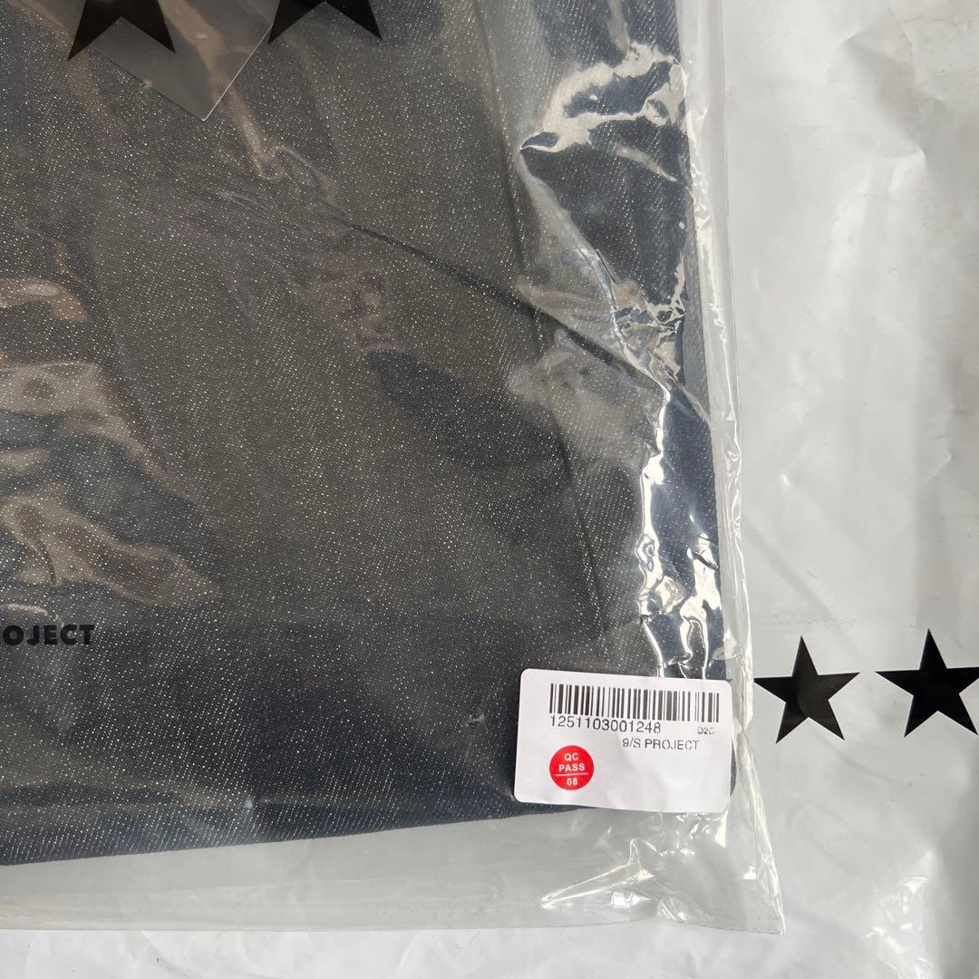 9/S PROJECT BUTTON FLY DENIM -BLACK Mサイズ