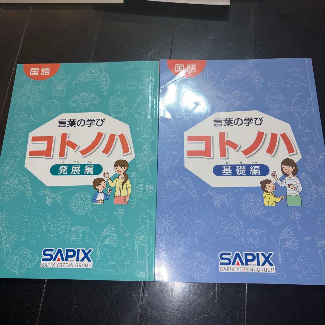 サピックス　希少　言葉の学び　SAPIX 基礎編　発展編　レア教材　入手困難教材 10万人以上を指導した中学受験塾SAPIXだから知っている頭のいい子が家