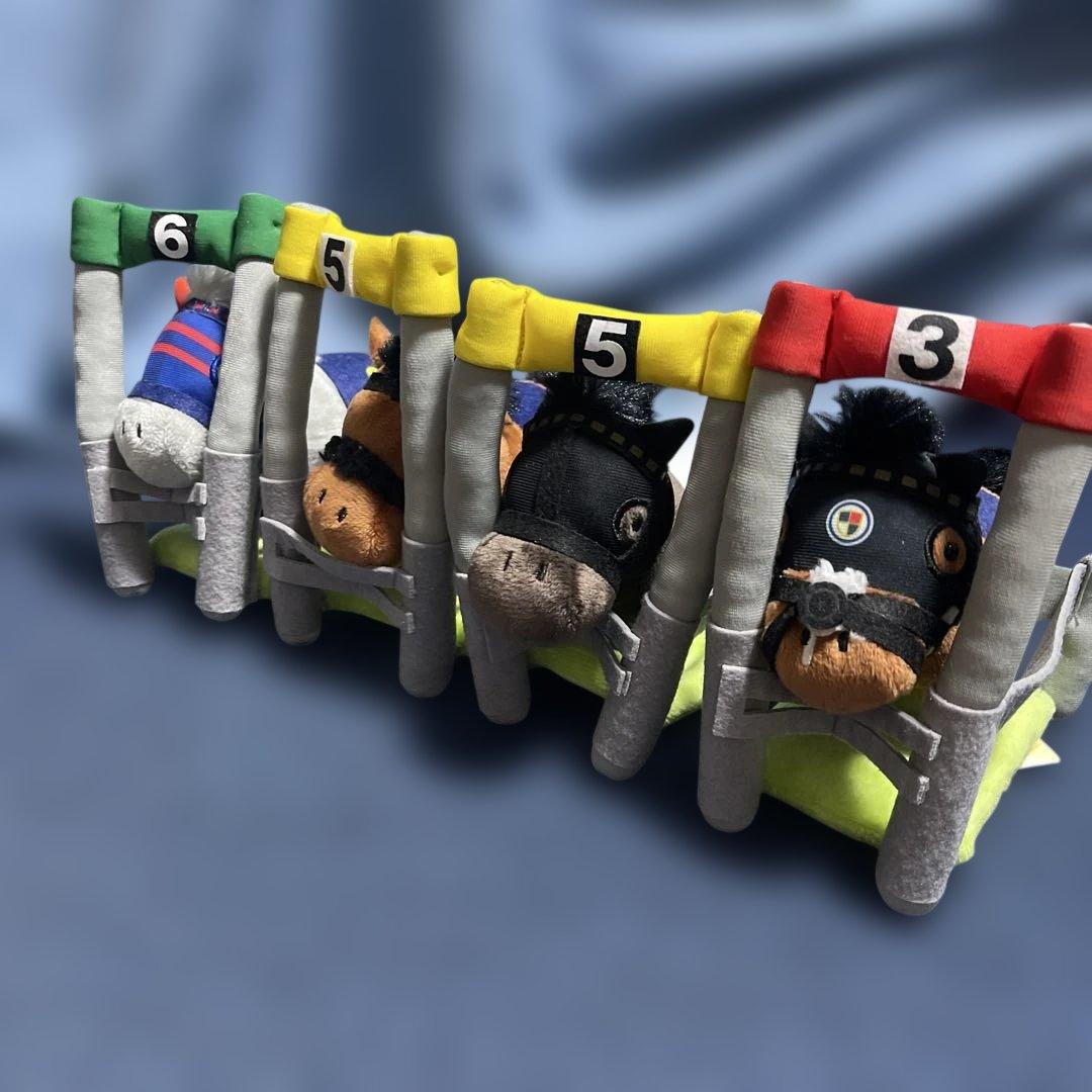 新品タグ付】サラブレッドコレクション ゲートインぬいぐるみ 4体