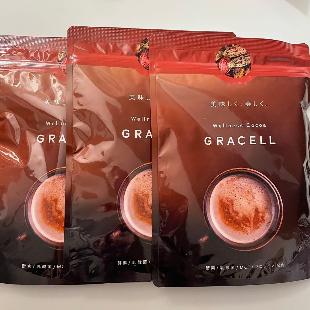 ウェルネス ココア グレイセル　3袋 Amazon.co.jp: 【公式】GRACELL グレイセル ココア ダイエット 酵素