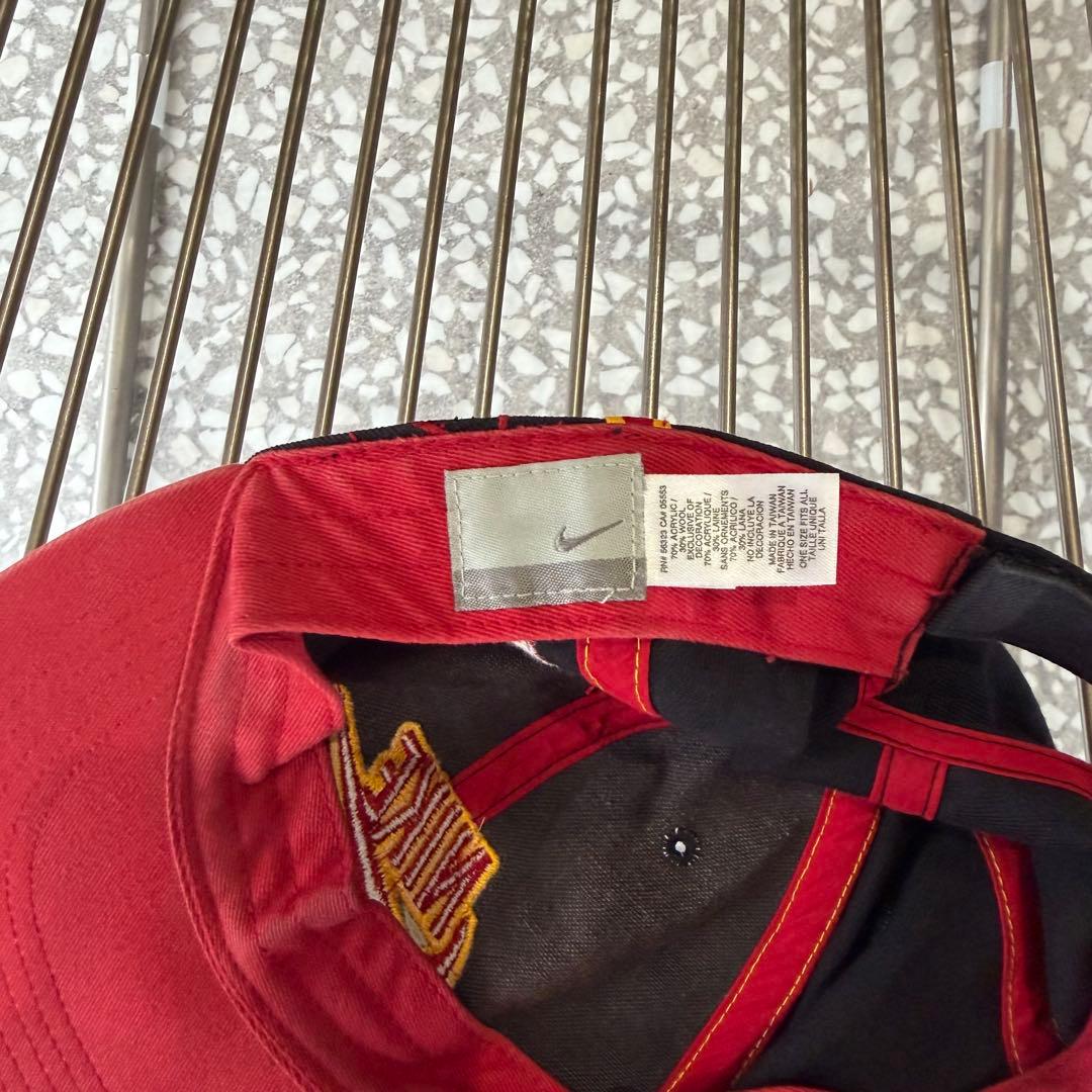 刺繍ロゴ、好配色】オールドナイキ古着スウッシュユニセックス帽子