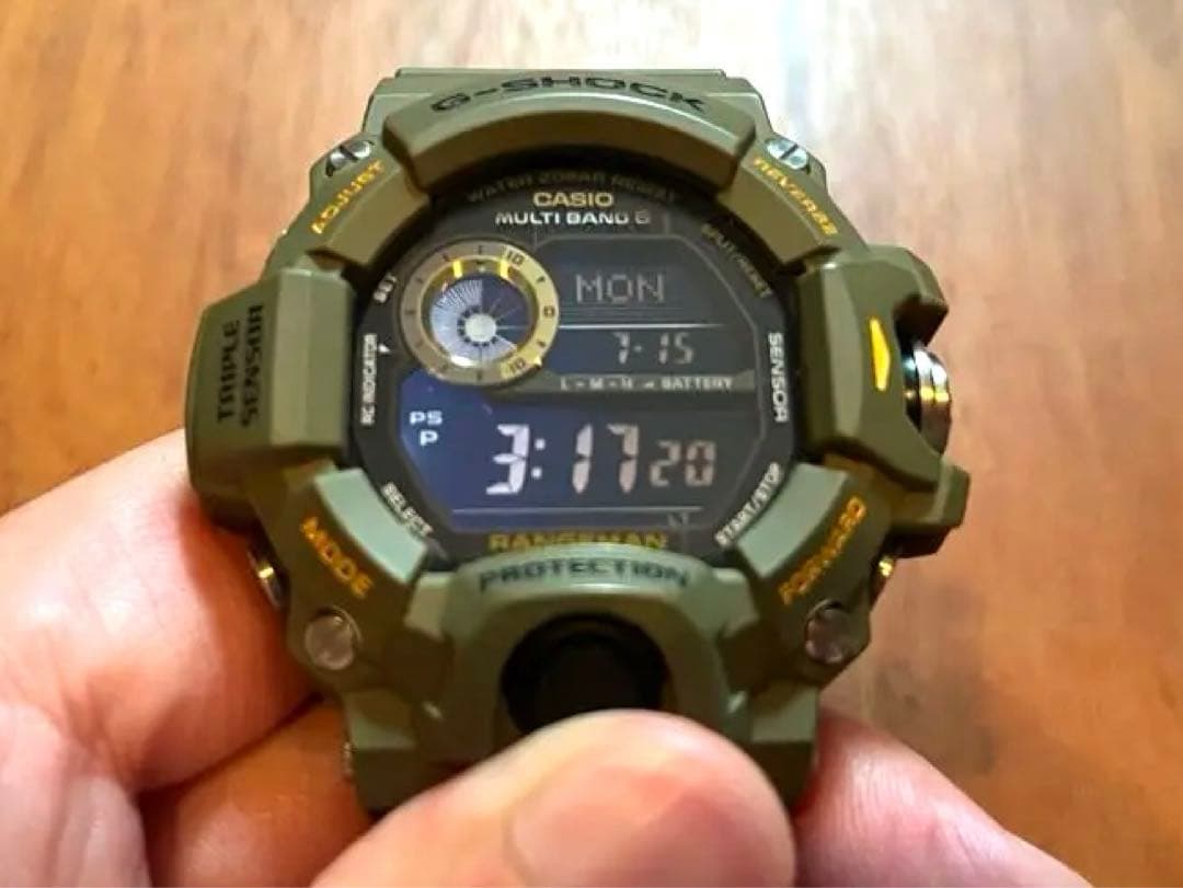 本日値下げ極美品CASIO G-SHOCK GW-9400 レンジマン カーキ - メルカリ