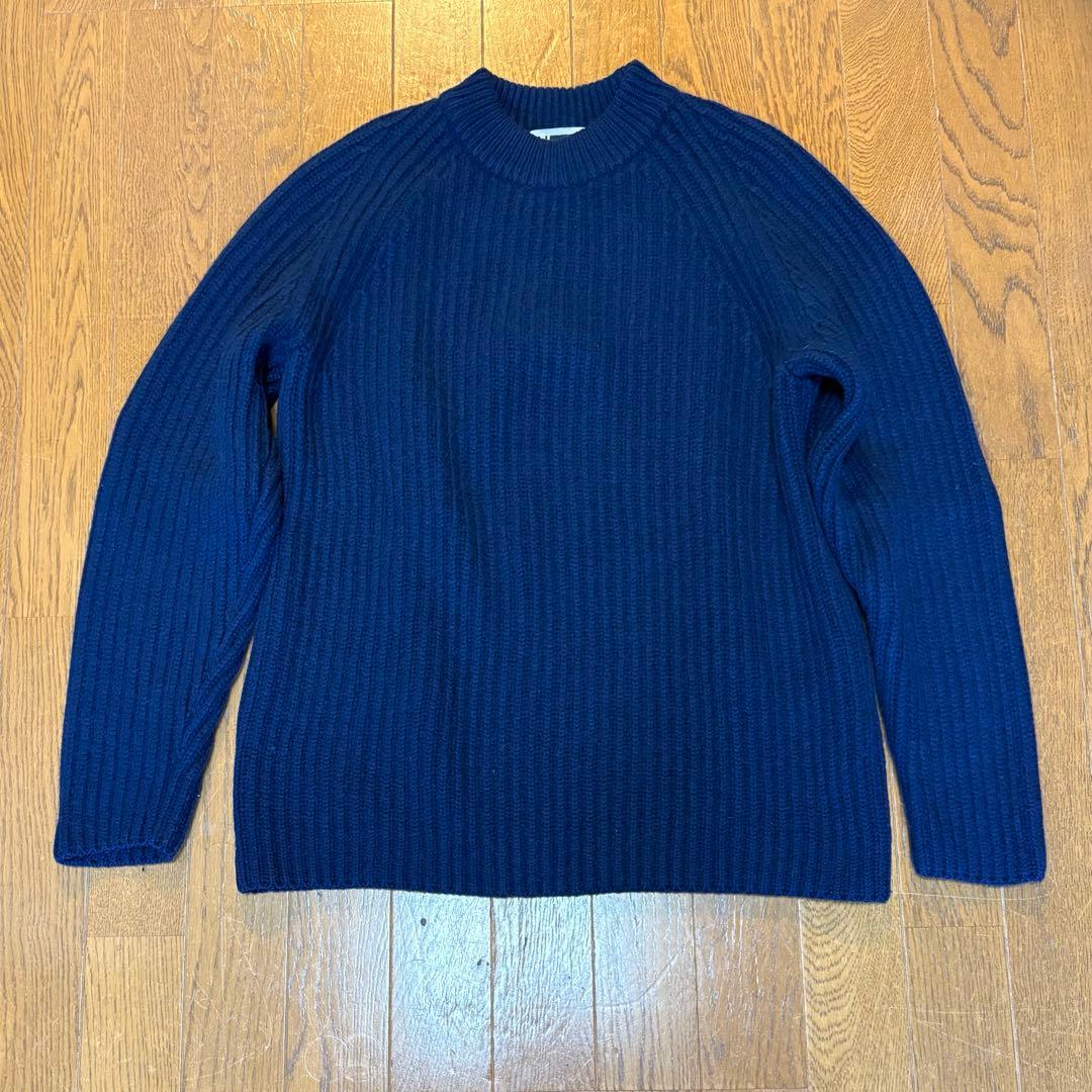 H BEAUTY&YOUTH カシミヤ100% 厚手 クルーネック ニット H beauty&youth カシミヤ100% リブ クルーネック ニット - メルカリ