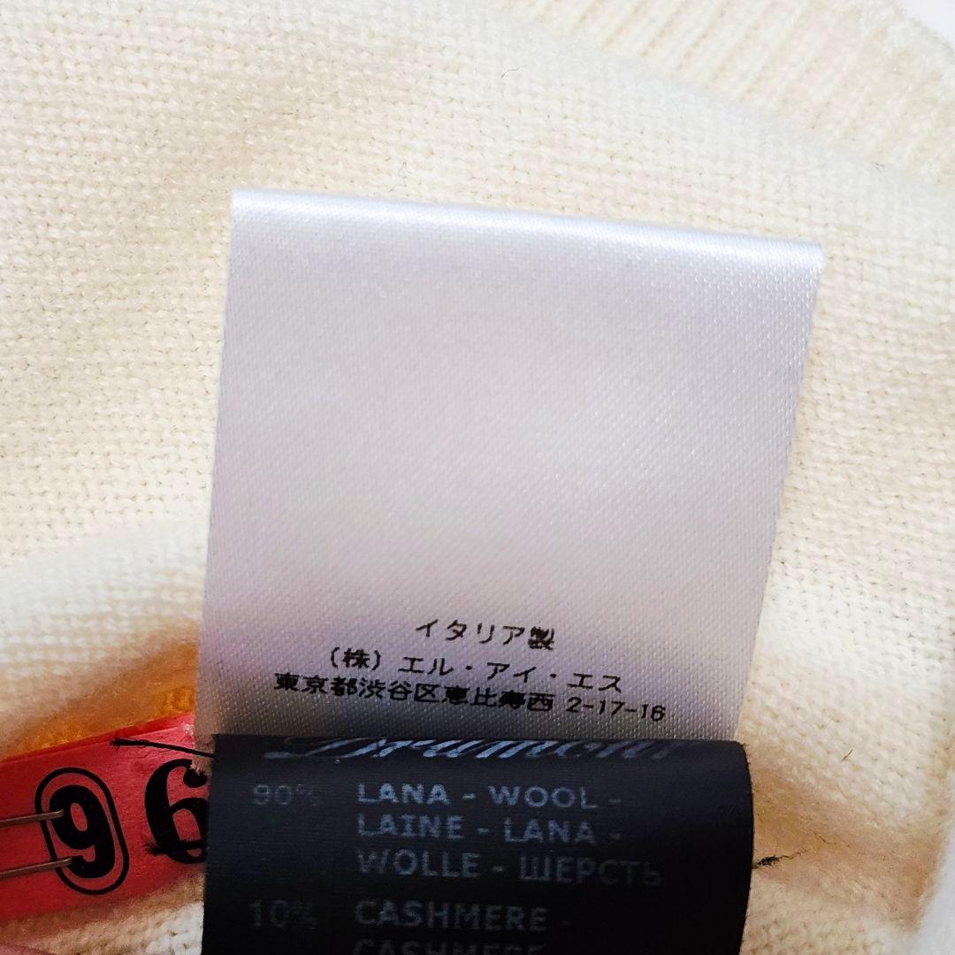 カシミヤ混☆ドルモア 長袖ニット セーター リブ イタリア製 48 - メルカリ