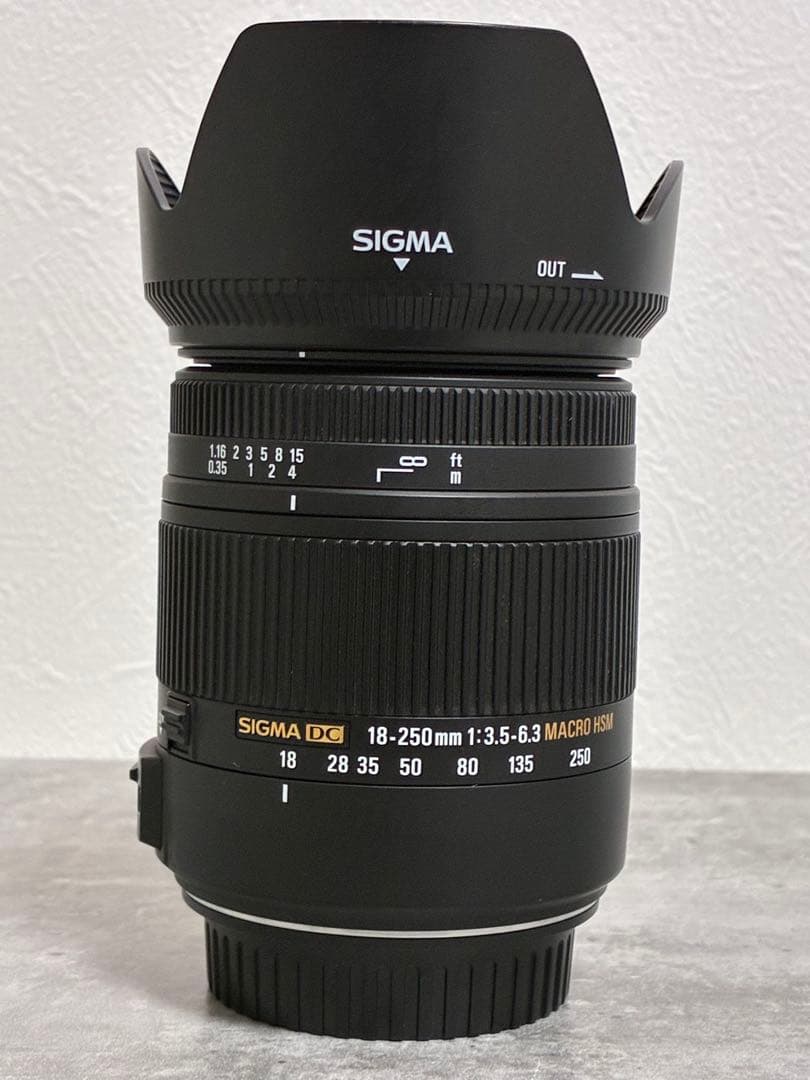 ⭐️美品⭐️ SIGMA 18-250mm 3.5-6.3 MACRO OS HSM Sigma 18-250mm F3.5-6.3 DC Macro OS HSM for Nikon F Mount