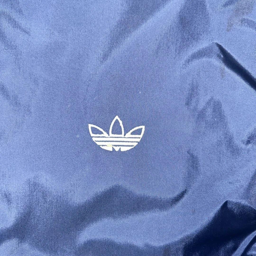 90sアディダス古着adidasナイロンジャケット刺繍ロゴネイビー - メルカリ
