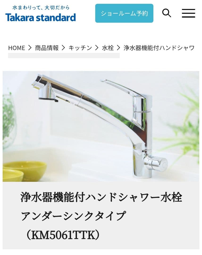 タカラスタンダード KVK KM5061TTK 浄水器機能付シャワー水栓 - メルカリ