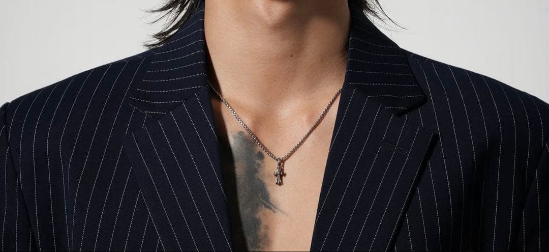 pt950 0.23ctプラチナ　クロス ペンダントトップ　約5g(4.92g)