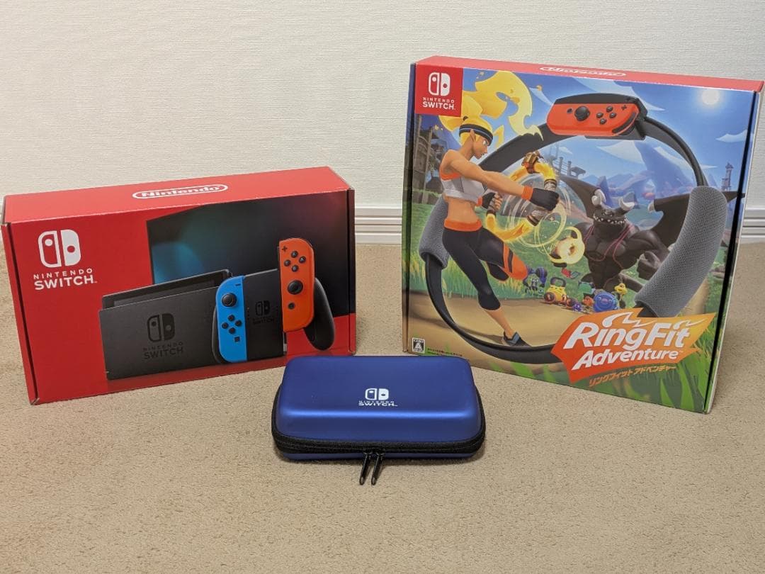 【美品】Nintendo Switch 本体(後期型)+おまけ+リングフィット Yahoo!オークション -「フィットリング」(ニンテンドースイッチ本体