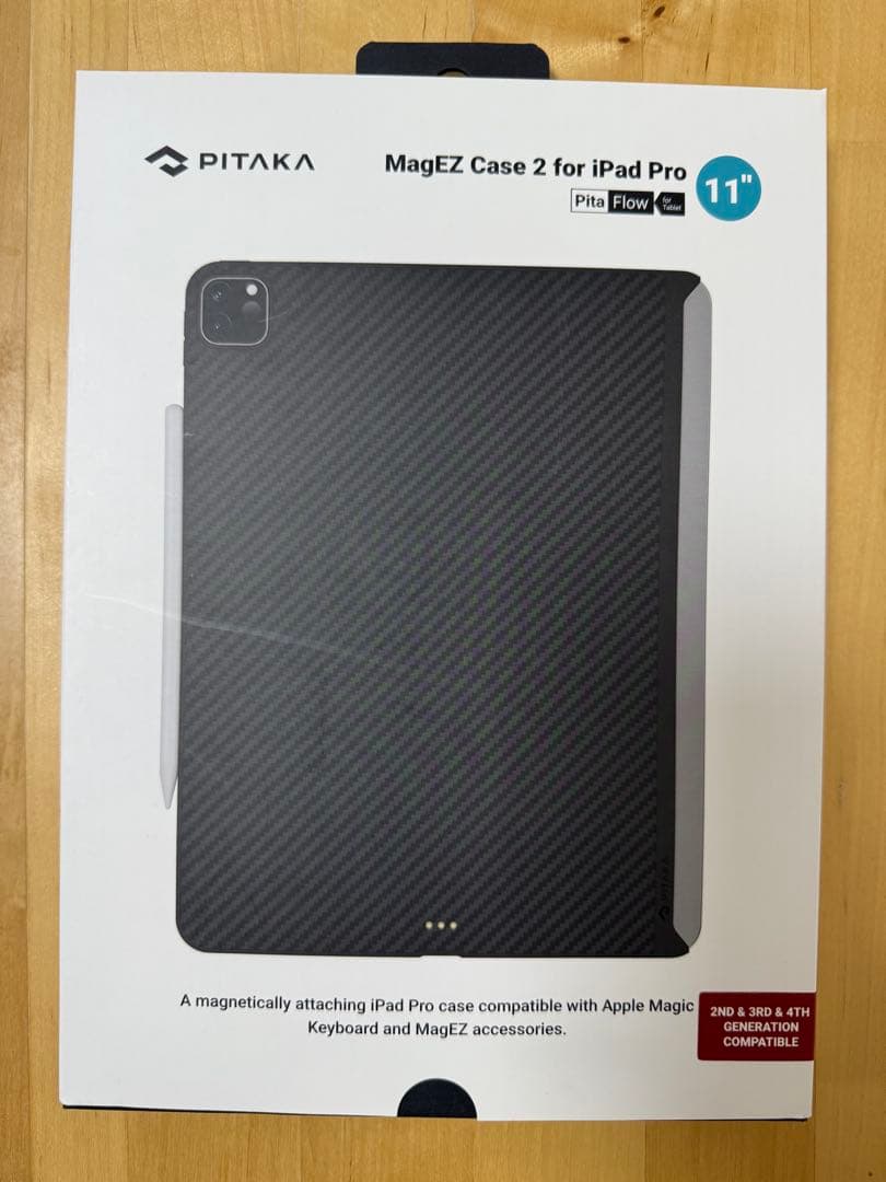 Pitaka Ipad Pro M1,M2,M3 11” 薄くて軽いケース PITAKAのMagEZ Case2 iPad Pro 11インチ 2021年