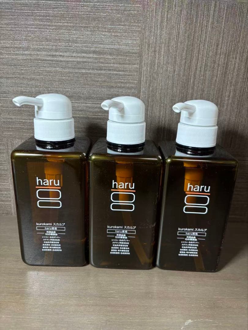 ⭐︎【新品未使用】haru 黒髪スカルプシャンプー 3本セット 楽天市場】haru ハル Kurokami Scalp 黒髪スカルプ シャンプー [3種類