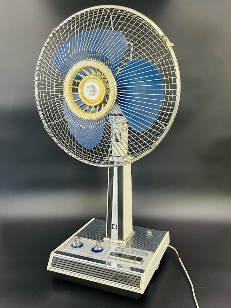 昭和レトロ サンヨー 扇風機 EF-6HW 羽根径30cm【難あり動作品