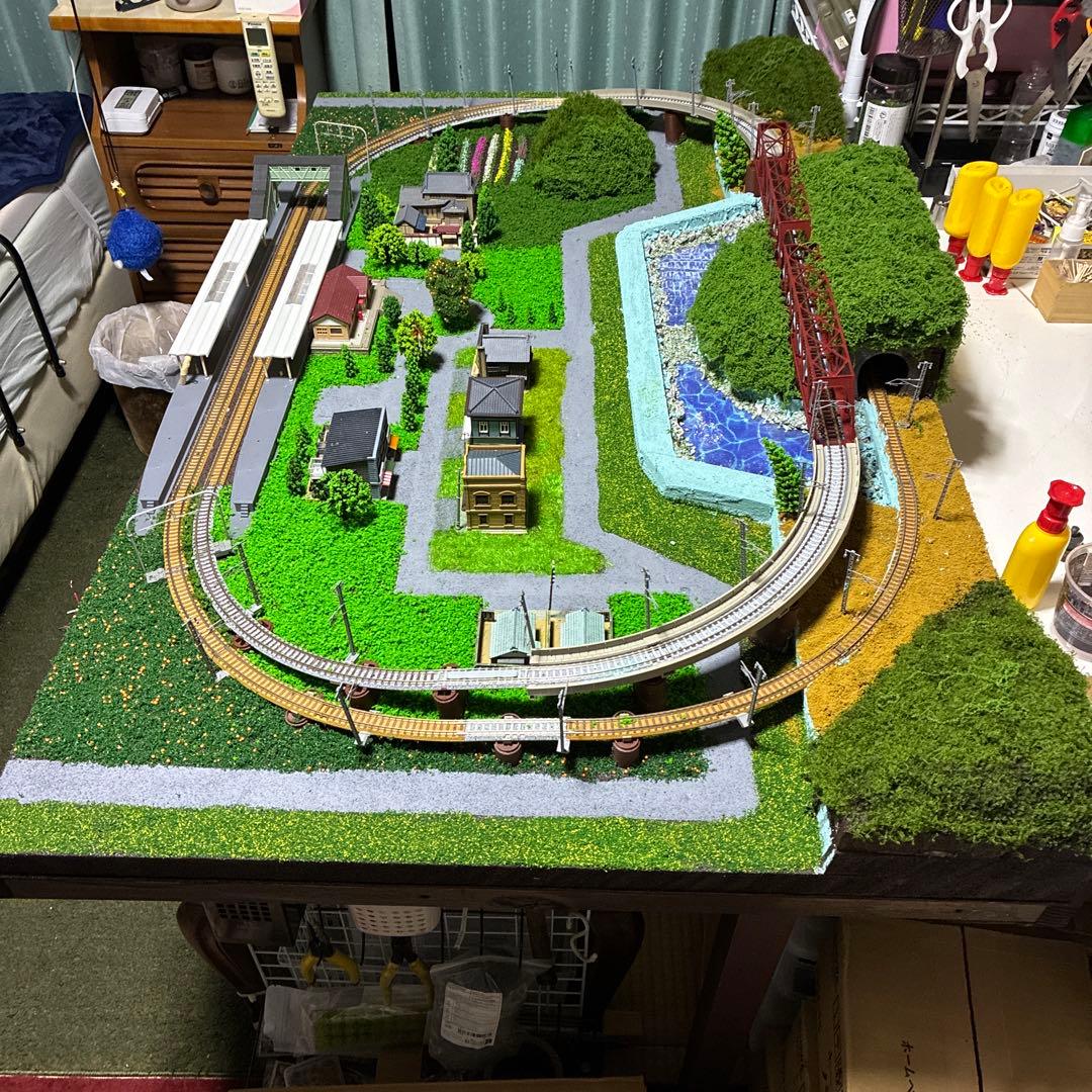 奥大井湖ジオラマ　joeycoco Let's make a railway diorama using things you have around you