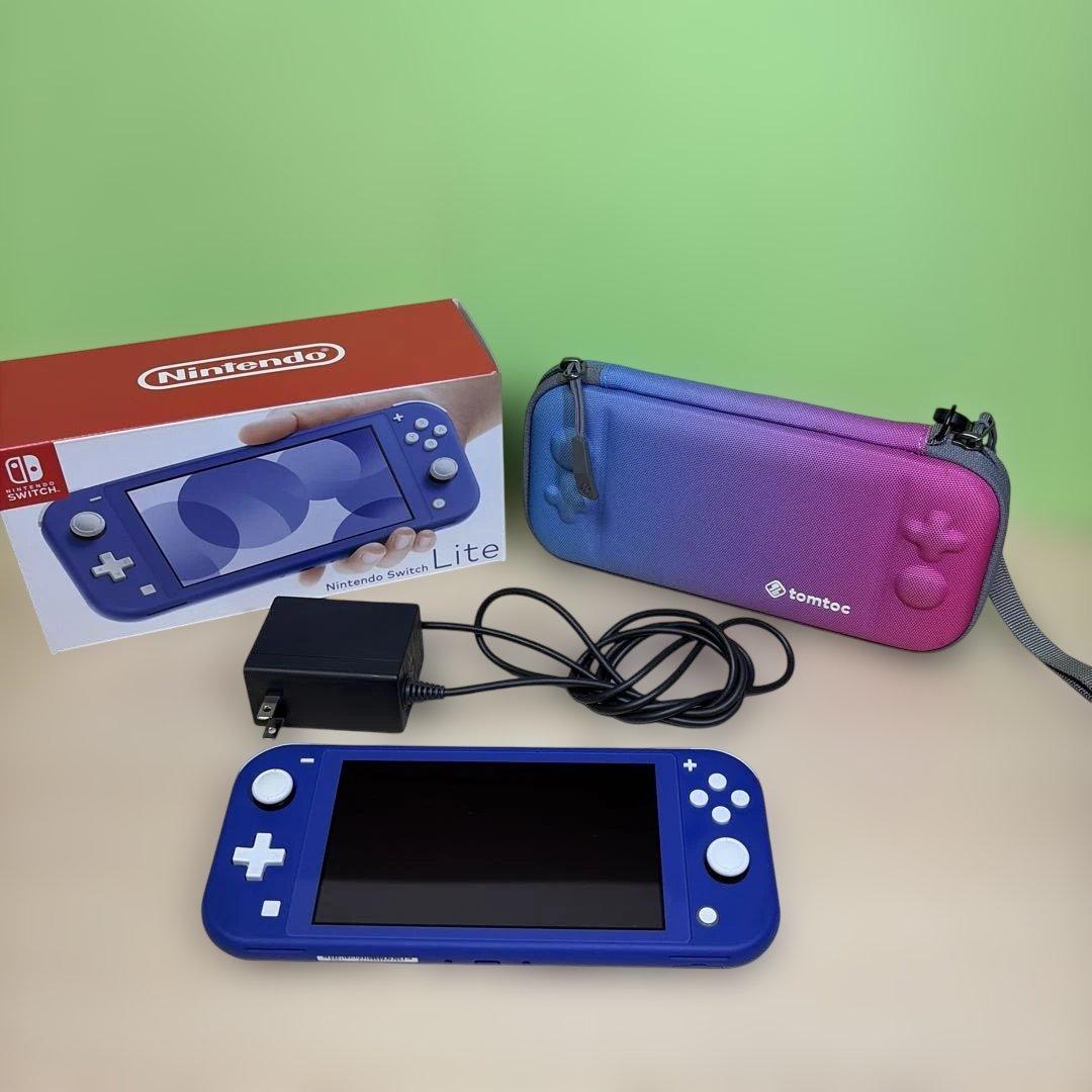 Nintendo Switch Lite 本体 + ケース + ACアダプター Nintendo Switch用 大容量キャリングケース アウトレット商品 有機EL