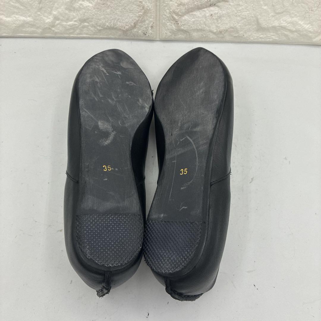 【美品】ユウコイマニシプラス IBUKI Vカット スリッポン 35 黒