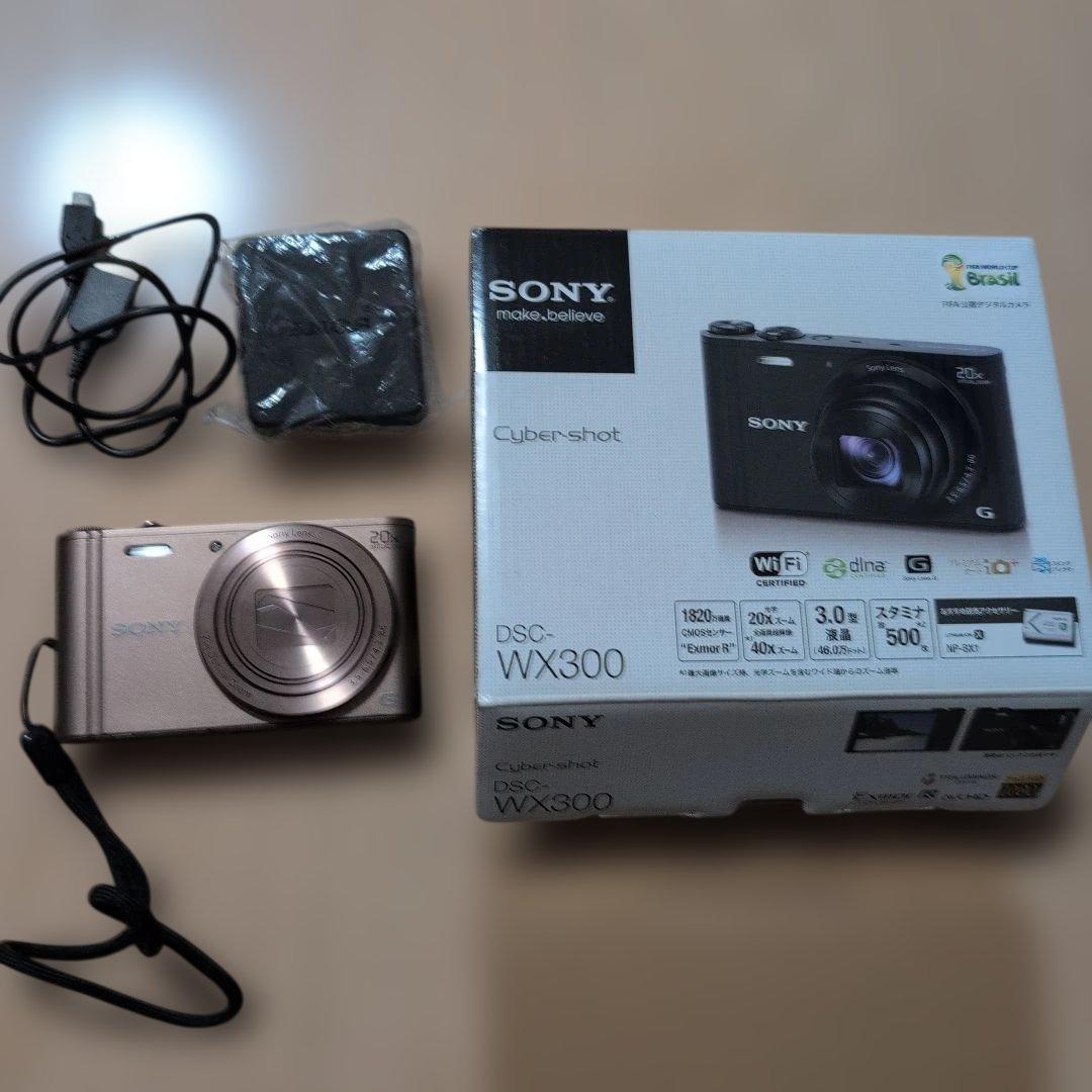 【美品】SONY DSC-WX300 デジタルカメラ WiFi機能付　ブラウン デジタルカメラ SONY DSC-WX300 - メルカリ