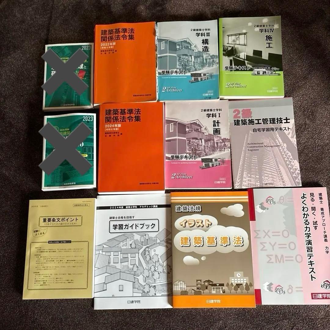 【美品】日建学院⭐︎ 建築士試験対策書籍セット　2021年〜2024年　12冊 Amazon.co.jp: どこでも！学ぶ宅建士 年度別本試験問題集 2025年度版