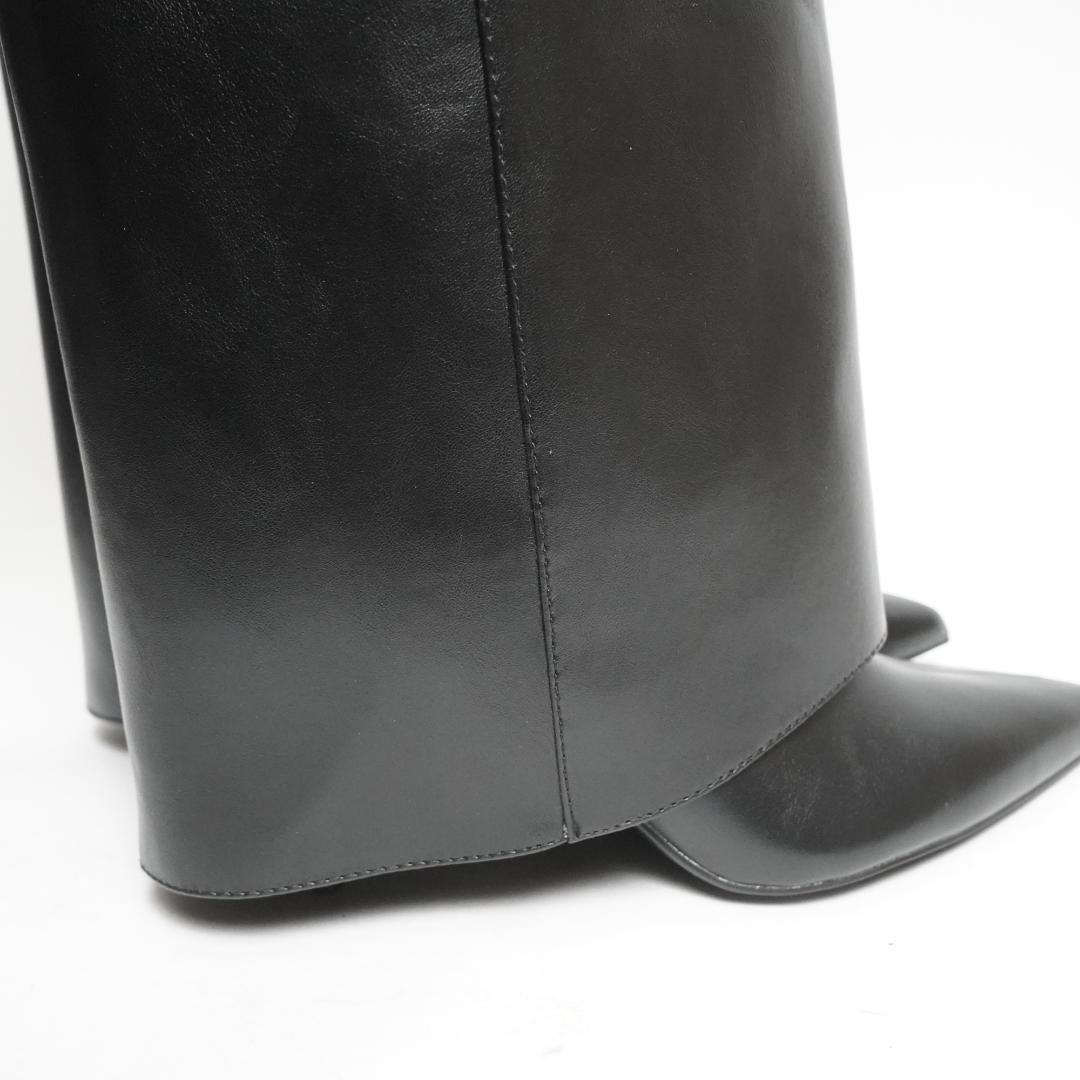 新品未使用タグ付き】ZARA ザラ ハイヒールゲーターブーツ 23 eu35