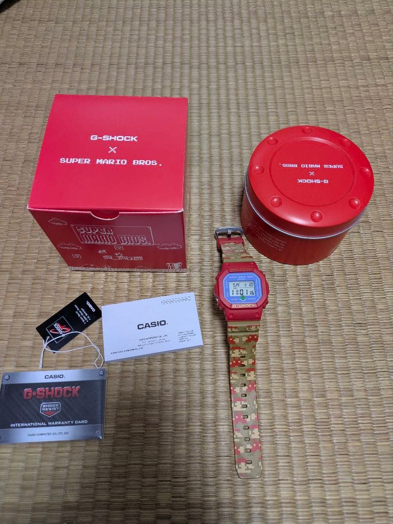 G-SHOCK x スーパーマリオ　コラボ　DW-5600 中古 CASIO|G-SHOCKスーパーマリオブラザーズ コラボレーションモデ