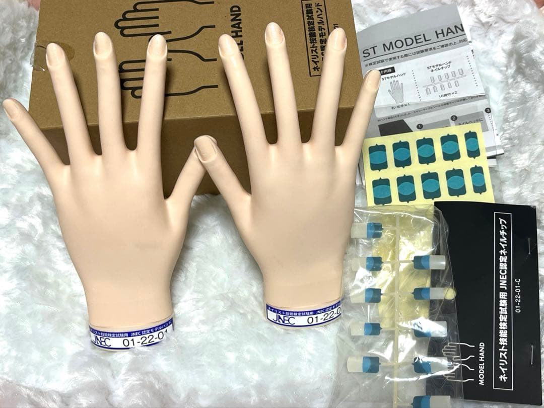 美品 モデルハンド ネイリスト技能検定試験用 美品 ネイリスト技能検定試験用JNEC認定モデルハンド - メルカリ