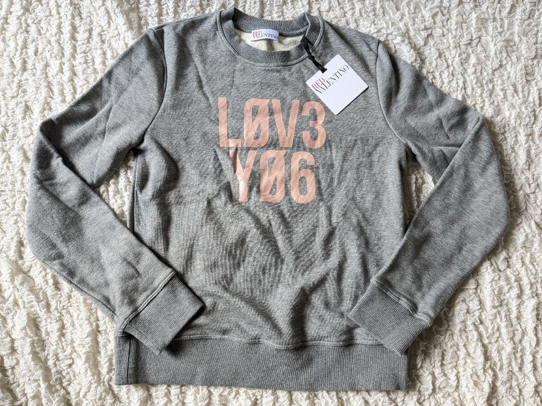 REDVALENTINOレッドヴァレンティ●グレー スウェット トレーナー XS RED VALENTINO（トレーナー/スウェット）のフリマアイテム一覧