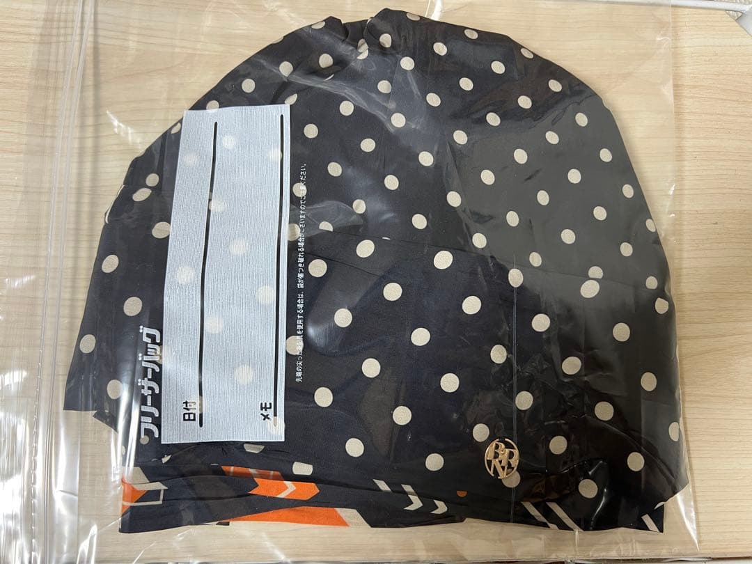 BAREN 医療用スカーフハット Dot Border -Orange Mサイズ