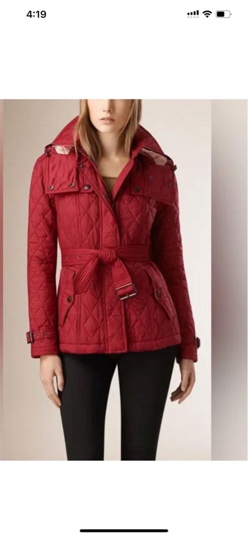 ジャケット・アウター BURBERRY BRIT Women's BURBERRY BRIT Quilted Jacket Nova Check Lined Black Size S