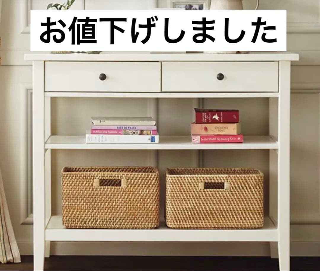 ニトリ　ホワイト 木製カウンターテーブル 2引き出し 楽天市場】キッチン収納カウンター (幅180cm 引き出し+開き扉+ダスト