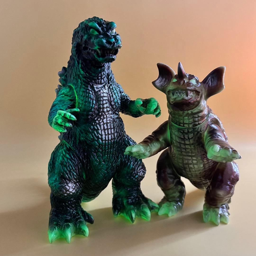 M1号 GMK ゴジラ・バラゴン 蓄光 セット販売品 後藤彩色所カスタム