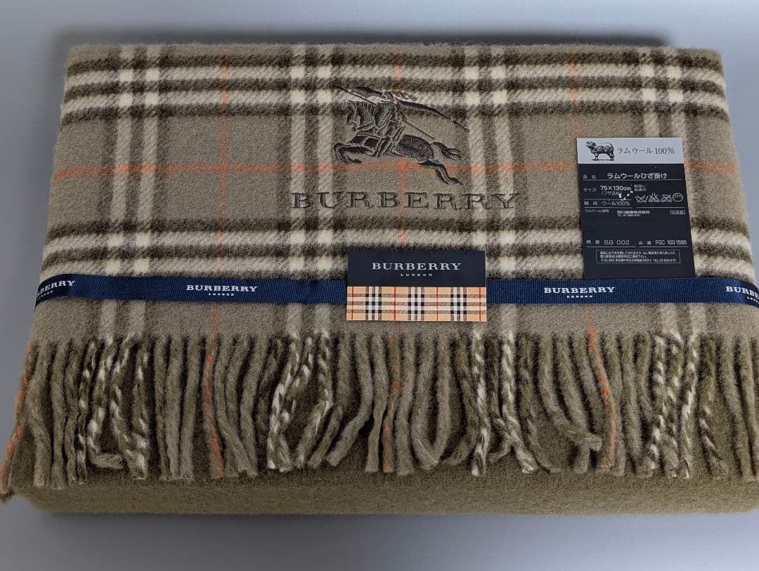 BURBERRY ウールチェックひざ掛け 75×130cm バーバリー チェックブランケット - レディースとメンズ – myCompañero