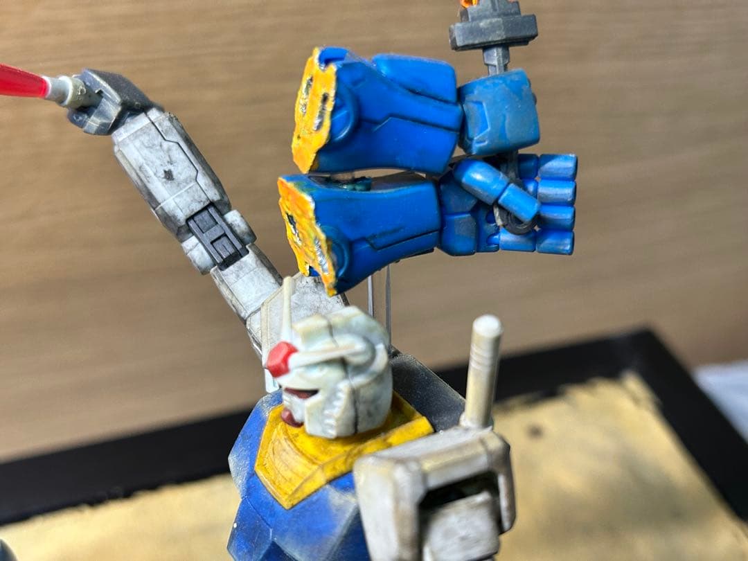 HG ガンプラ グフVSガンダム ジオラマ