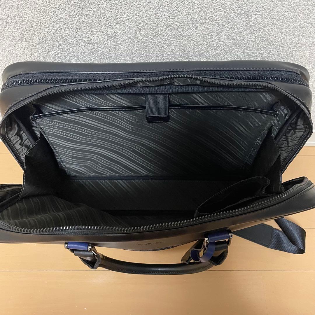 数回使用程度】 フジタカ ルフト ビジネスバッグ 2way ネイビー 2層式