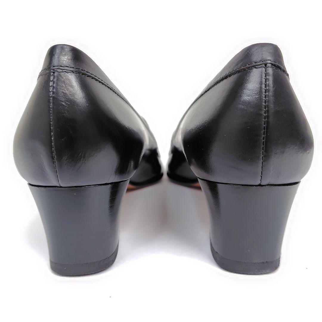 ☆katxxx様☆グッチ ローファー 38C パンプス ロゴ プレート レザー