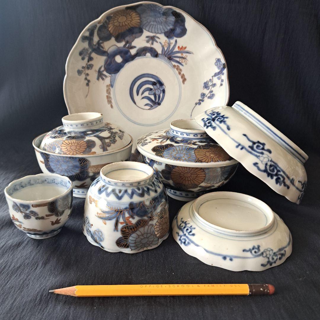 ご成約者様専用」です。 古伊万里色絵金彩皿 7種類1セット 骨董