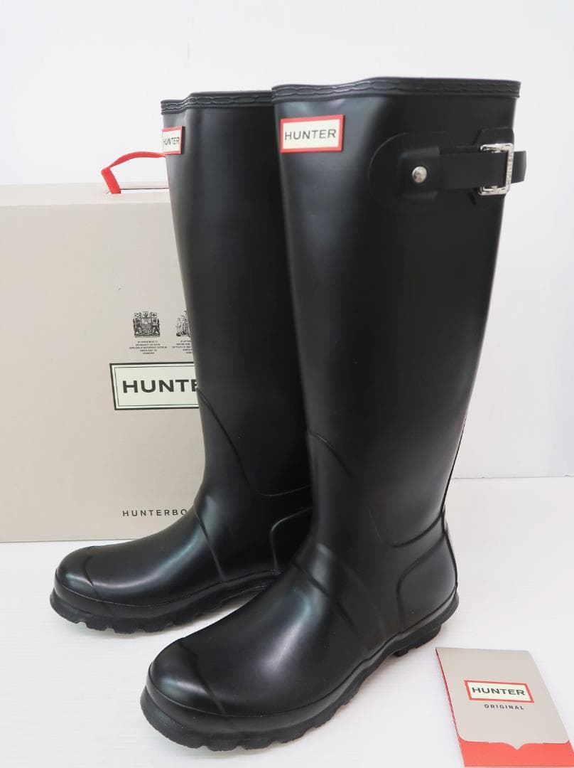HUNTER ハンター オリジナル トール レイン ブーツ レディース オリジナル トール レイン ブーツ - ブラック