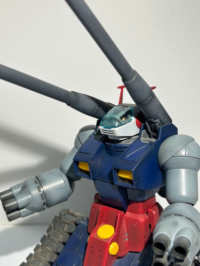プラモデル　ガンプラ　模型　組立済　1/100 MG ガンタンク　全塗装完成品 MG 1/100 RX-75 ガンタンク 戦場風 改修塗装完成品】｜Yahoo!フリマ