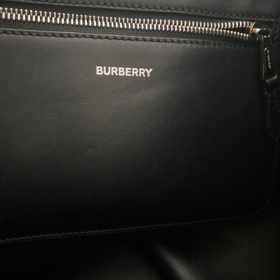 BURBERRY ブラックレザートートバッグ BURBERRY BLACK LABEL（バーバリーブラックレーベル） 美品 レザー
