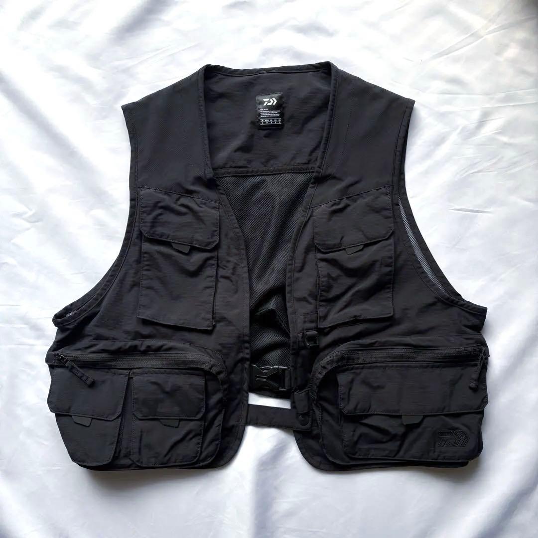 daiwa pier39 フィッシングベスト ブラック 黒 Mサイズ TECH WIND SHELL VEST | DAIWA PIER39(ダイワ ピアサーティナイン