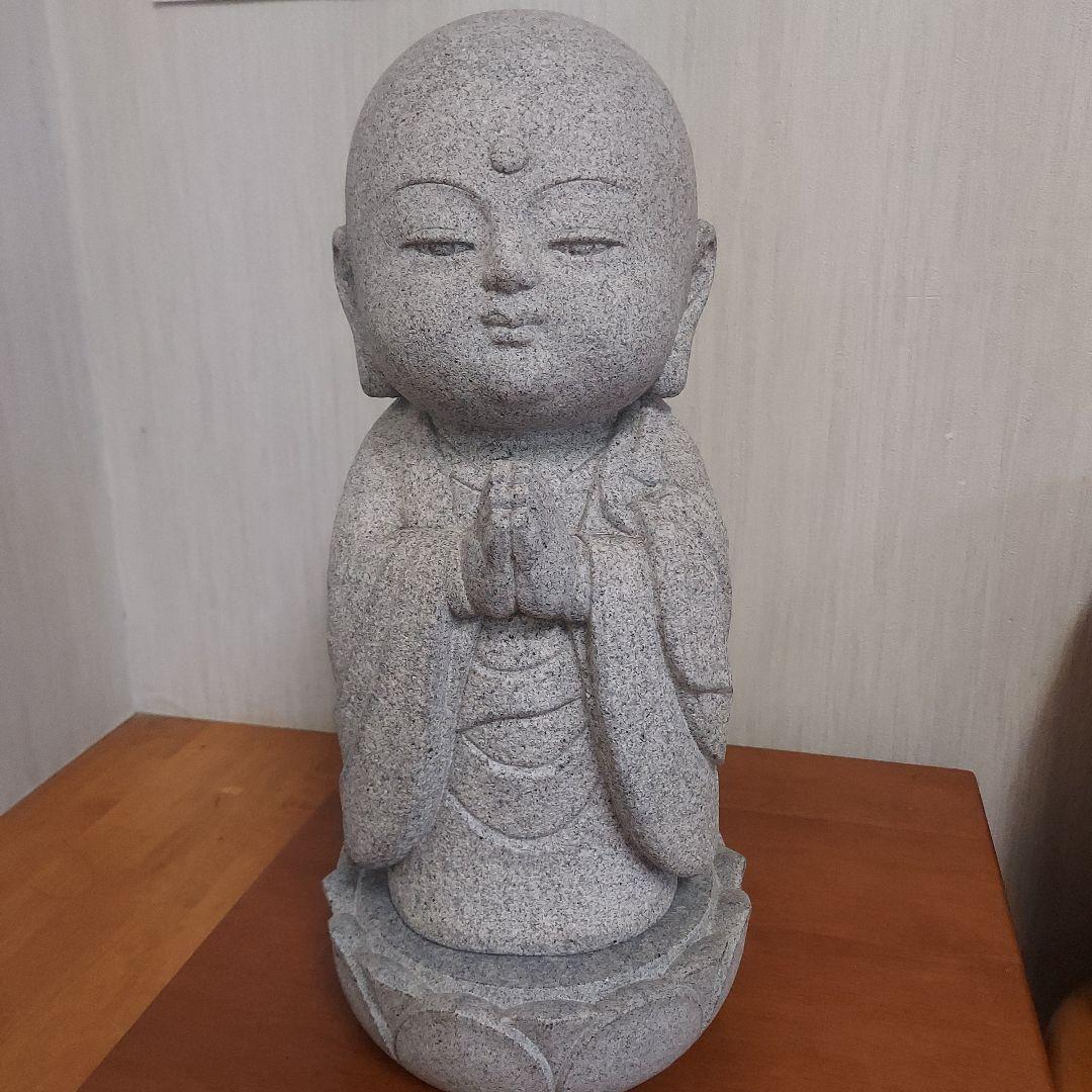 石仏像 お地蔵様 小林道明作品 - メルカリ