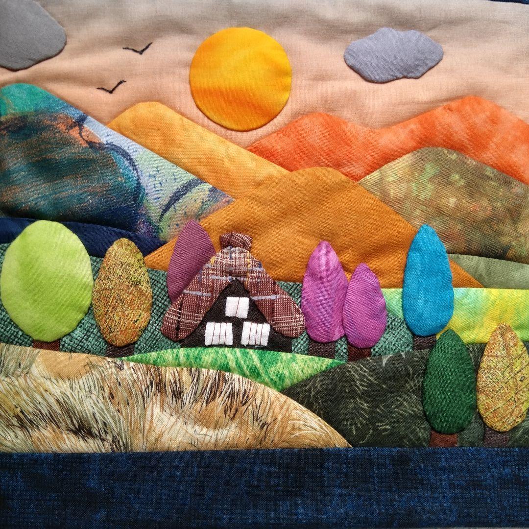 四季のタペストリー・古民家風景・パッチワークキルト58×48 - メルカリ