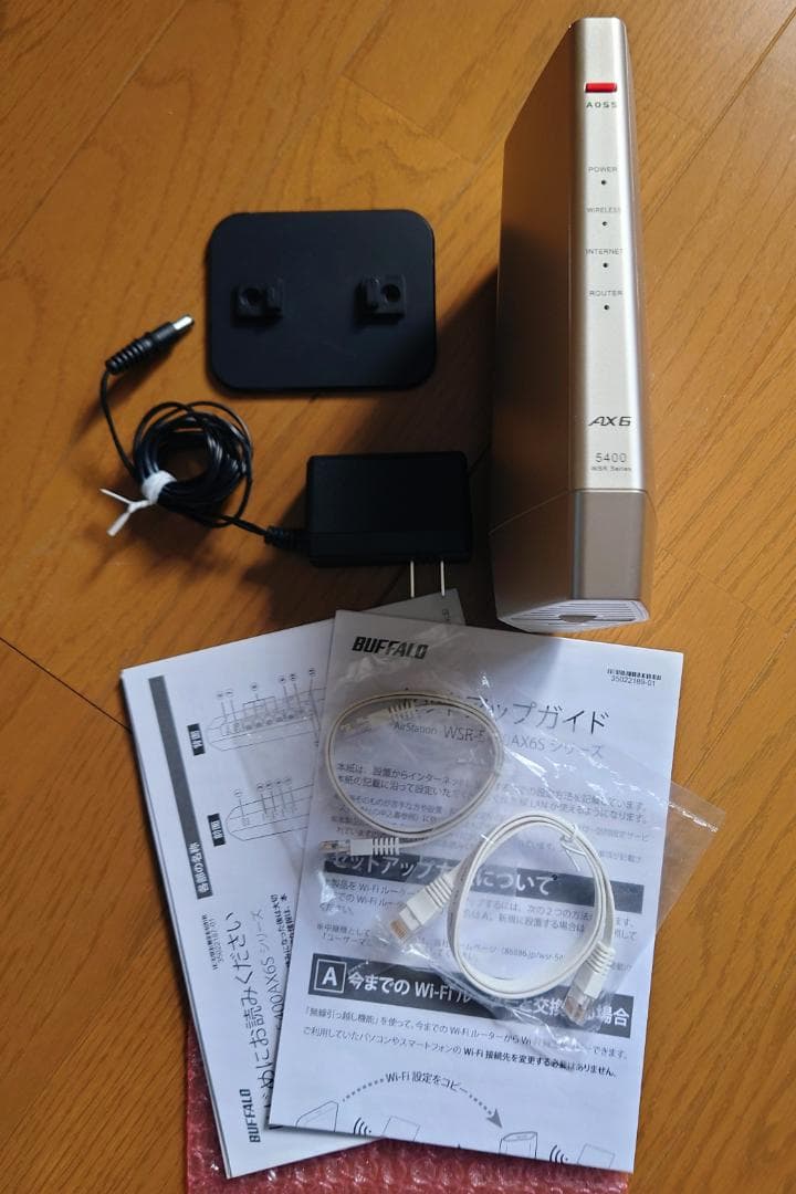 BUFFALO WSR5400AX6S-CG 無線ルーター BUFFALO WSR-5400AX6P-WH 無線ルーター AirStation Wi-Fi 6 対応
