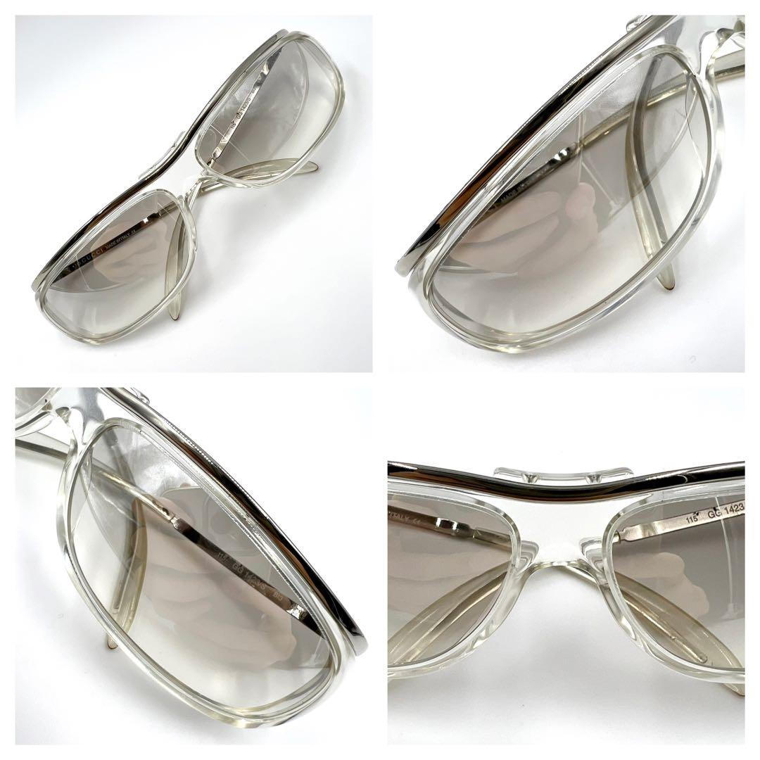GUCCI グッチ サングラス メガネ GG1423/S サイドロゴ シルバー - メルカリ