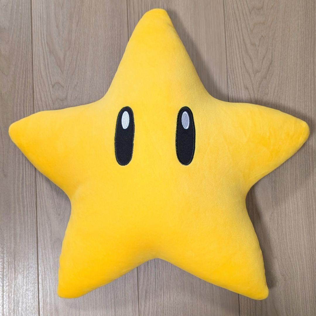 USJ限定 マリオ スター ハテナブロック ビーズクッション ぬいぐるみ
