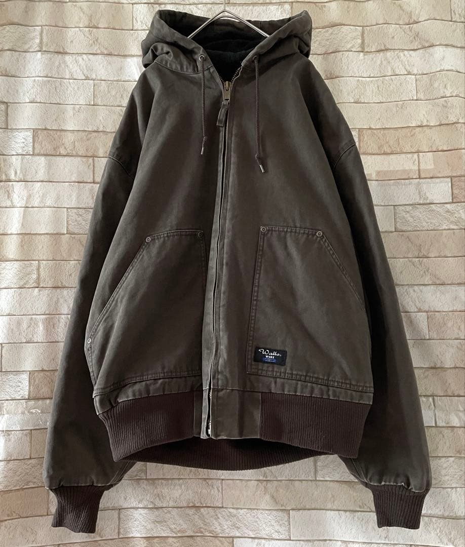 Walls アクティブジャケット 刺繍 裏地フリース ブラウン XL - メルカリ